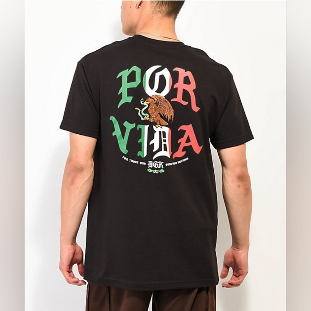 DGK Vivo Black T-Shirt | Men’s Large Graphic Streetwear Skate Tee